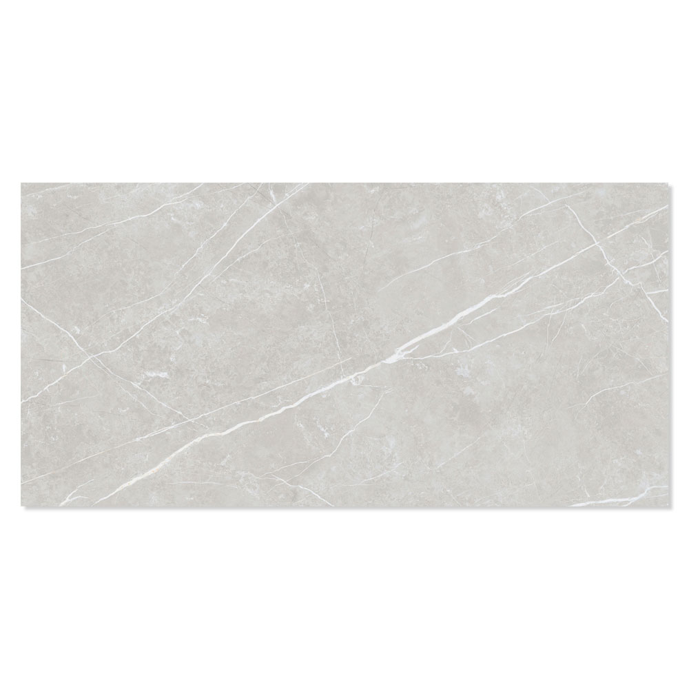 Marmor Gulvflis Prestige Lys Grå Polert 30x60 cm